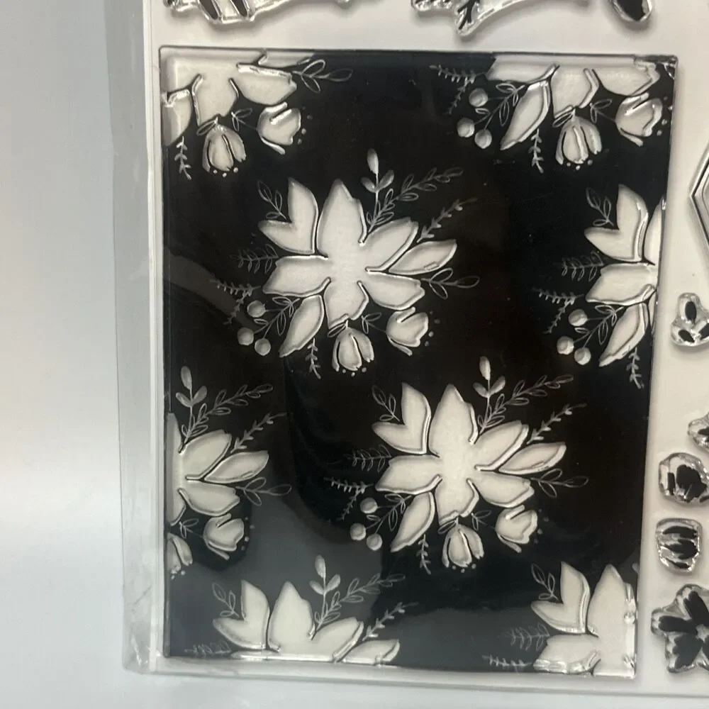 Concord & 9th BLOOMS FILL-IN Clear Stamps & Dies Backgrounds set floral